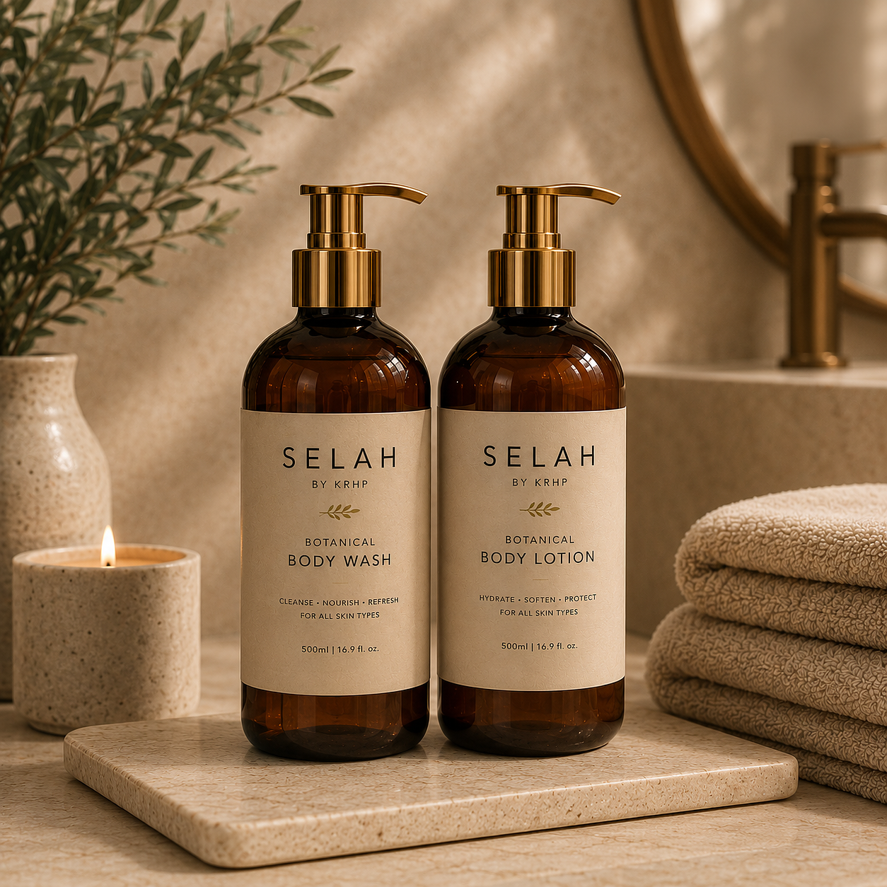 Core Ritual Pair - Body Wash + Body Lotion 